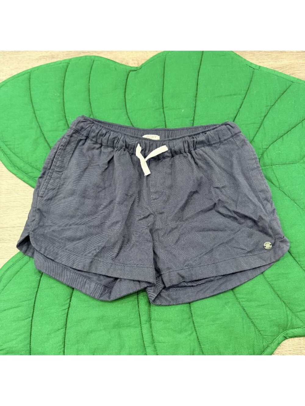 Roxy Girl Medium 10 Navy Blue Pull On Shorts